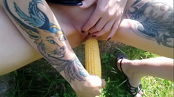 Watch Lucy Ravenblood fucking pussy with corn in public power Movies