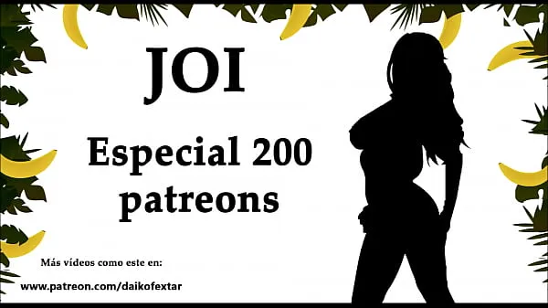 Посмотрите JOI Special 200 патреонов, 200 пробегов. Аудио на испанском языке мощные фильмы