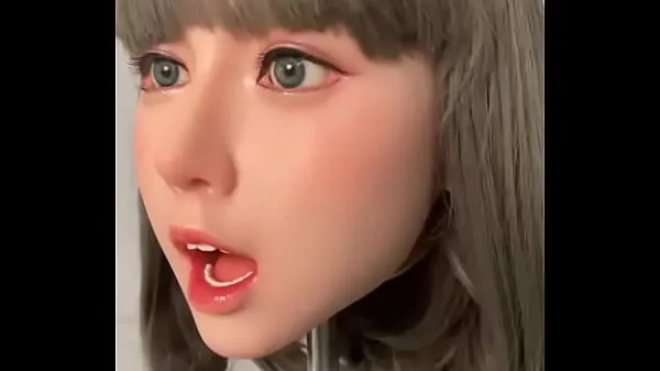 Посмотрите Силиконовая кукла любви Коко голова с подвижной челюстью мощные фильмы