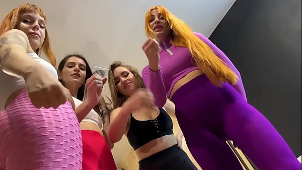 Watch POV Ass Worship Female Domination and Jerk Off Instruction With Four Young Mistresses In Leggings and Panty power Movies