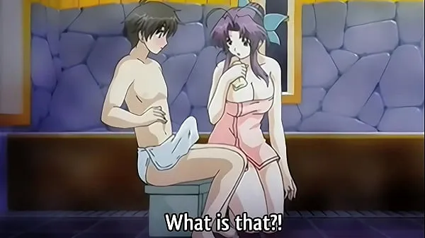 Step Mom gives a Bath to her 18yo Step Son - Hentai Uncensored [Subtitled Güçlü Filmleri izleyin