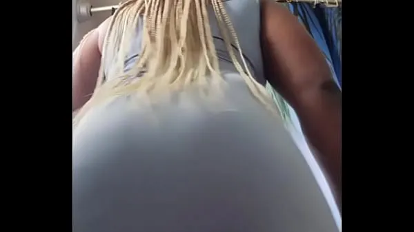 Watch Ebony Trans showing off her booty power Movies
